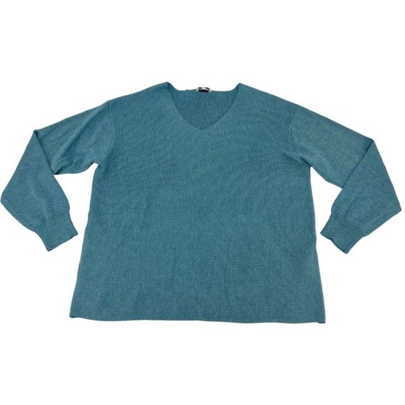 Ella Moss | Women's V-Neck Pullover Sweater | Blue | Various Sizes - Picture 1 of 4